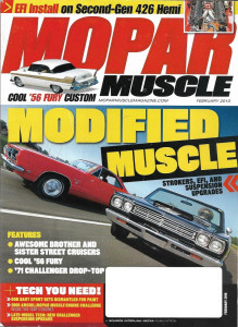 MOPAR MUSCLE 2010 FEB - EFI, SUSPENSION & STROKER UPGRADES, HOT ENGINE 